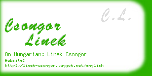 csongor linek business card